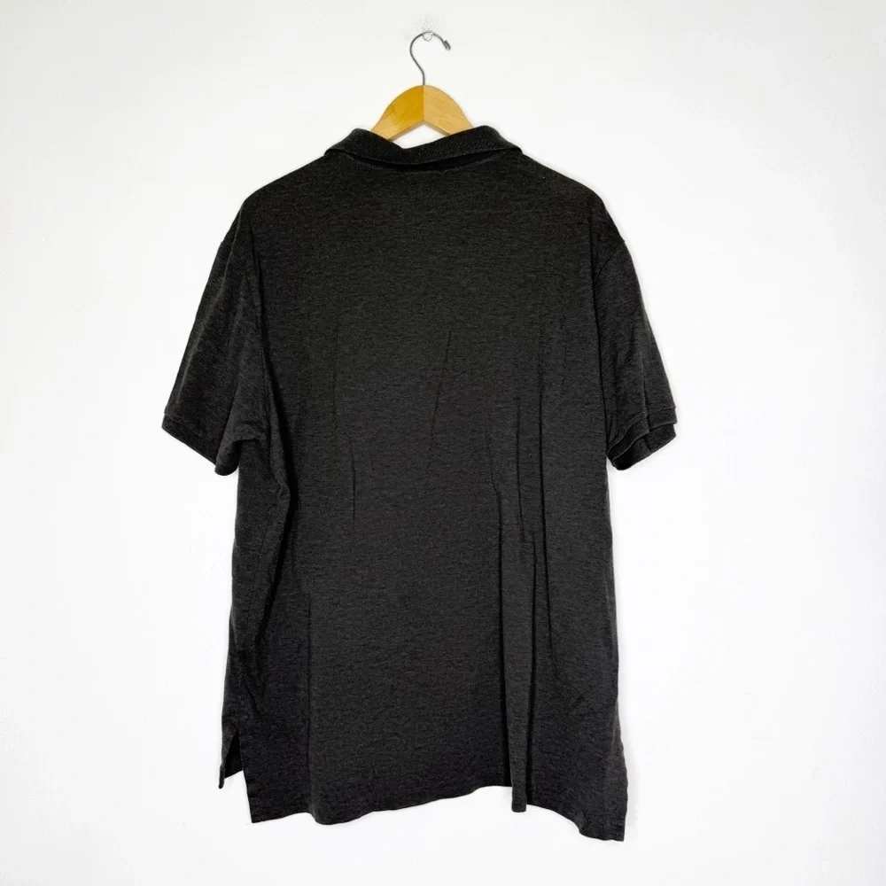 Polo by Ralph Lauren Charocal Men Polo Shirt Short Sleeve Pima Stretch Mesh XXL